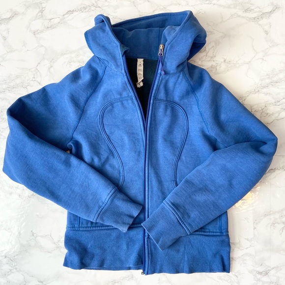 lululemon athletica Jackets & Blazers - Lululemon Vintage Scuba Hoodie Blue 8